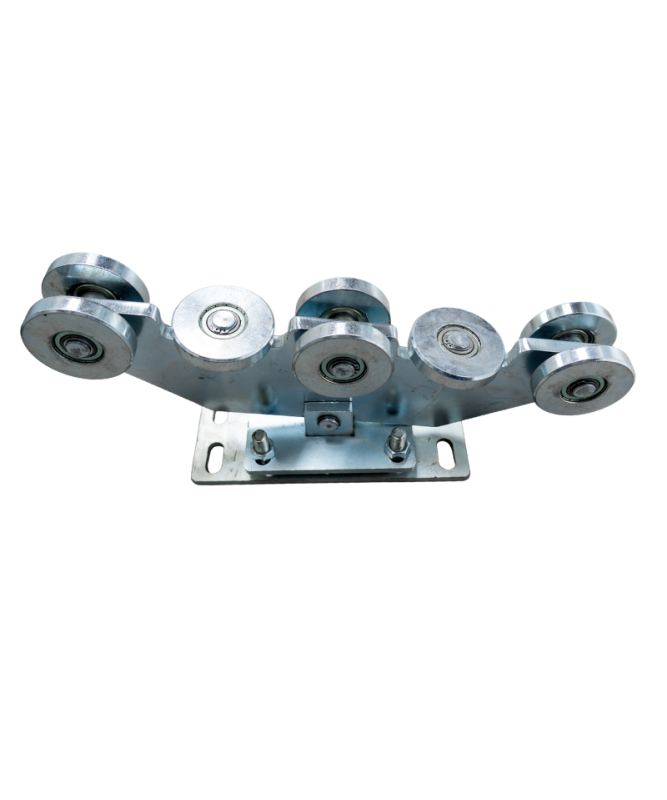 Wózek jezdny metalowy 8 rolkowy do profilu 100x100