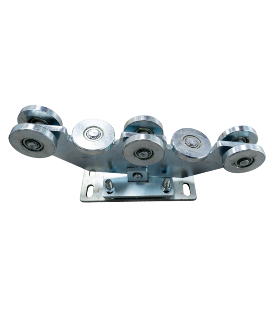 Wózek jezdny metalowy 8 rolkowy do profilu 100x100