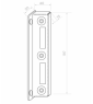 Zaczep furtki  H197 x L40