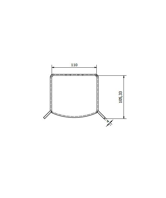Uchwyt najazdu 120x100