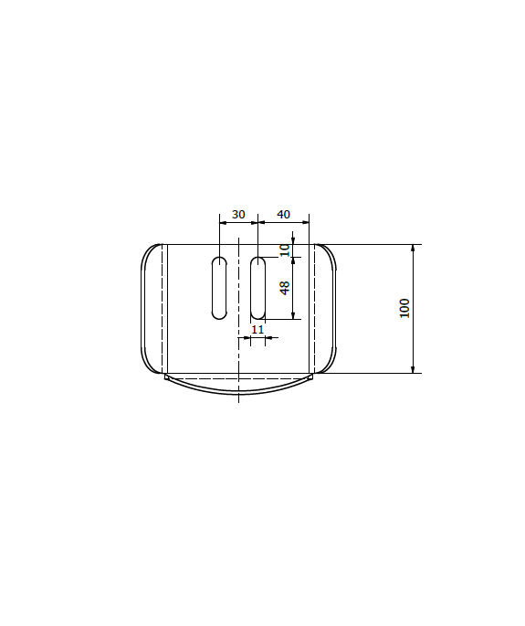 Uchwyt najazdu 120x100