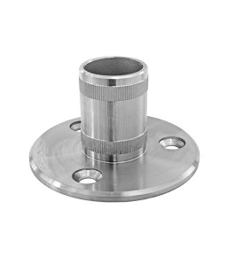 Stopa montażowa satyna D100 mm na rurę fi 42,4 mm