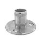 Stopa montażowa satyna D100 mm na rurę fi 42,4 mm