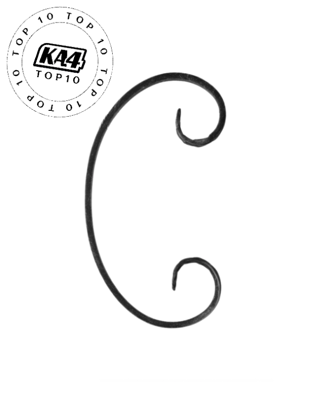 Spirala typu C 12x6 mm / H100 x L60 mm