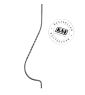 Tralka stalowa balkonowa 12x12 mm / H950 x L 200 m