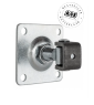 Zawias regulowany z szyldem M20 / 100x100x4