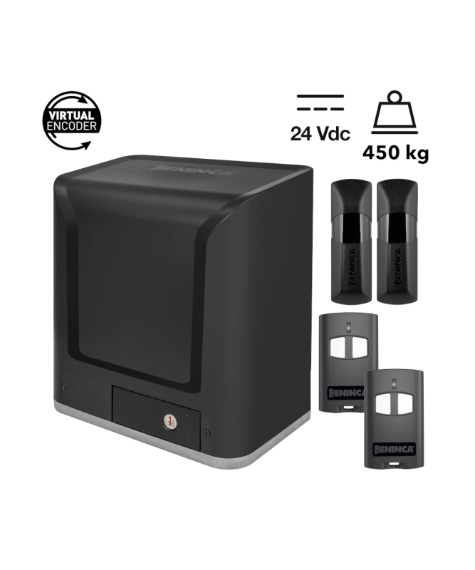 Napęd WOLF424 do bram przesuwnych 24Vdc do 450 kg