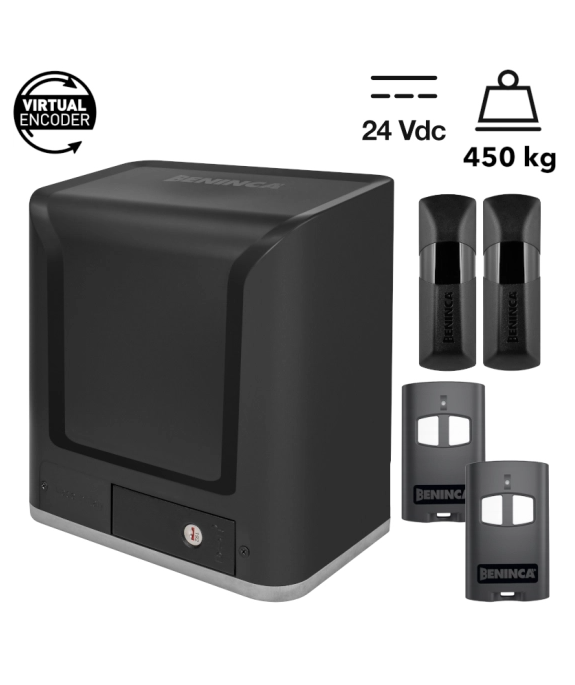 Napęd WOLF424 do bram przesuwnych 24Vdc do 450 kg