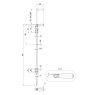 Rygiel stalowy dolny do bramy 800 x 16 mm ocynk