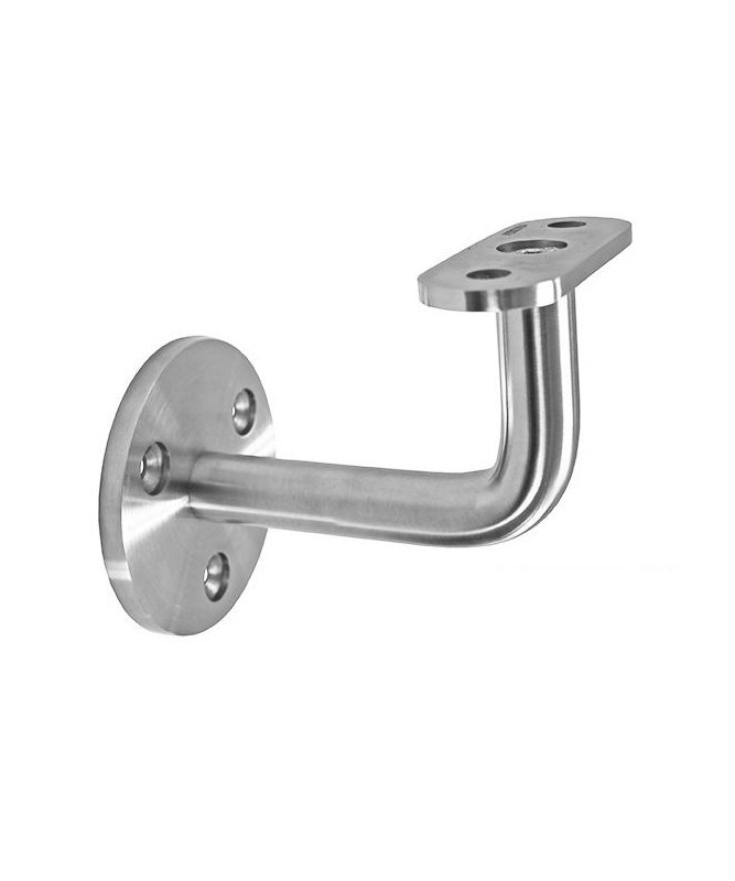 Wspornik pochwytu mocowany do ściany ze stali nierdzewnej, powierzchnia satyna do profilu 40x40x2 mm